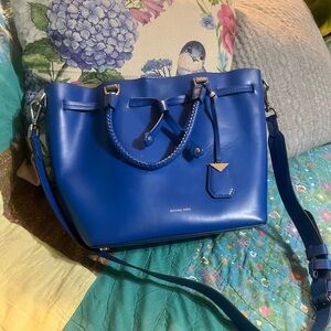 Michael Kors Grecian Blue Bucket Bag
